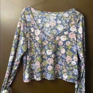 Long sleeve crop top